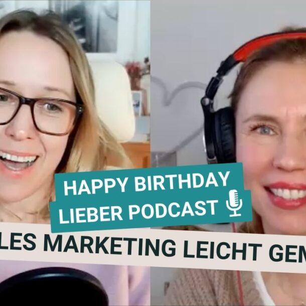 Nicola und Christina sprechen im Podcast über ihre persönlichen Leidenschaften im Business anlässlich des 2. Geburtstags von DIGITALES MARKETING LEICHT GEMACHT - Blog & Podcast